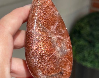 Arusha Sunstone Large Flame with Incredible Sparkle & Confetti - #41