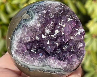 Amethyst Cluster Sphere, HQ Collectors Crystal Orb (82)