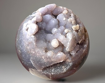 Grape Agate Sphere • Natural Sparkly Grape Agate Specimen • Botryoidal Quartz Chalcedony Mineral