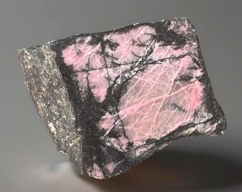 Rhodonite & Chalcopyrite Crystal Freeform Specimen