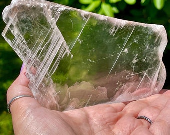 Light Pink Selenite Slab - No.88