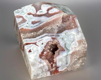 Pink Moss Agate Freeform