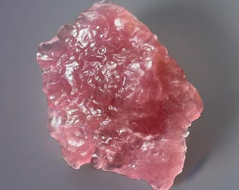 Cobalto Calcite Jelly Gemmy Specimen, Cobaltoan Calcite Crystal Freeform - Stunning Pink Color