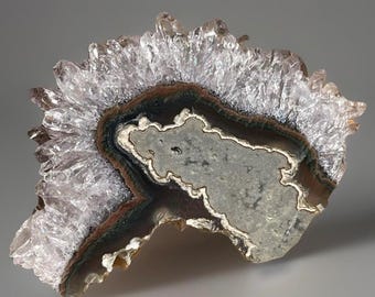 Uruguay Amethyst Stalactite Slice • Crystals for Gifting, Collecting & Decorating, Jewelry Making