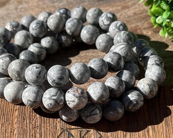 Picasso Jasper Bracelet 8mm - Root & Crown Chakra - No. 212