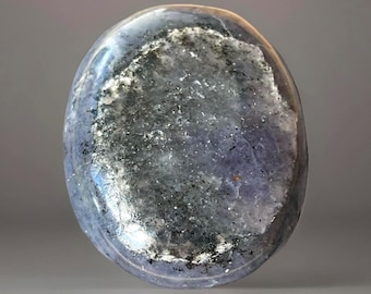 Iolite Palm Stone with Hematite Inclusions — Polished Natural Cordierite (414)