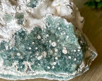 1st Vein Ocean Jasper Rough Crystal, Marovato White & Green Jasper Raw with Snow Sugar Druzy, Collectors Orbicular Floral Ocean Jasper