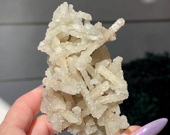 Prehnite Specimen, Sparkling Raw Prehnite Mineral, Unique Natural Crystals - #100, Solar Plexus Heart Chakra, Virgo & Libra