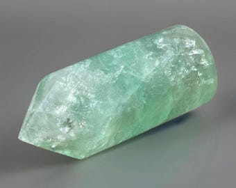 Baja Green Fluorite Point - Premium HQ Crystal Cylinder Tower - #90