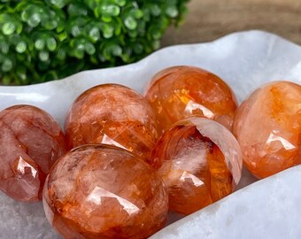 Fire Quartz Small Mini Egg, Crystal Easter Eggs