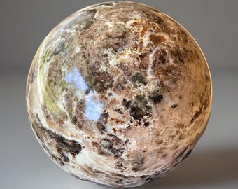 Chocolate Opal Sphere • Natural Polished Earthy Brown Opal Stone Ball • Crystals for Gifting Collecting & Decorating • Ornamental Crystals