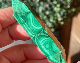 Malachite DT Crystal, Natural Double Point Crystal for the Home Decor (306)