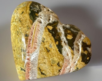 Ocean Jasper Crystal Heart (267)