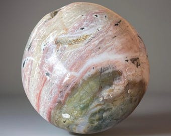 Unicorn Jasper Sphere, Unique Pink Jasper Crystal Orb, Natural Stone Home Accents & Decor (288)