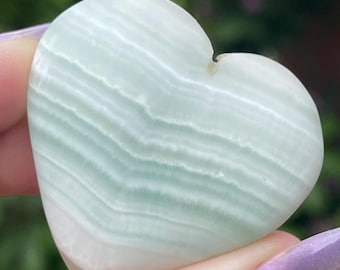 Caribbean Calcite Crystal Puffy Heart (100)