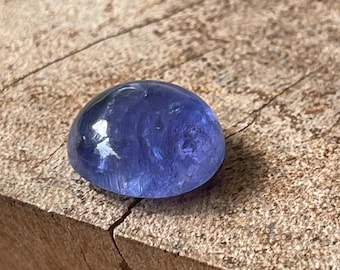Tanzanite Rounded Oval Cabochon 10.75 cts - Natural Gemstone with Beautiful Blue Purple Color, Gems for jewelry making , Loose Gemstones