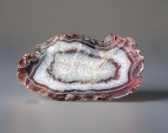 Swazi Rose Agate Slab, Natural Plum Color High Quality Agate, Collectors Edition Rare agate