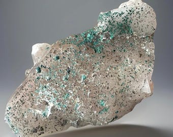 Dogtooth Calcite with Malachite Etched Crystal Specimen (2)