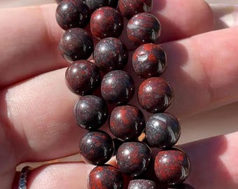 Brecciated Jasper Bracelet 8mm - Root Sacral Chakra - No. 207