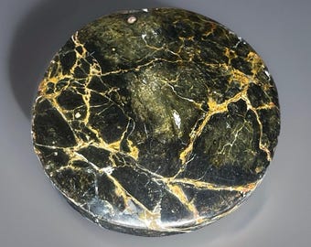 Pietersite Cookie Flat Crystal: Rare Natural Collectors Rock Specimen