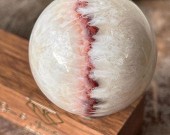 Dali Jasper Sphere, Energy Balancing Stone, Spiritual Meditation Crystal, Unique Rocks