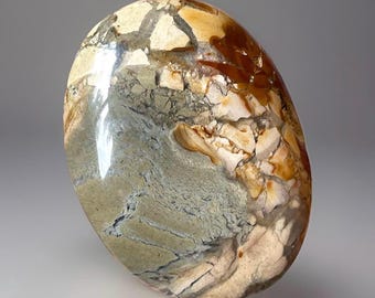 Ibis Jasper Palmstone, Brecciated Jasper Polished Crystal medallion, Pocket Rock (25)