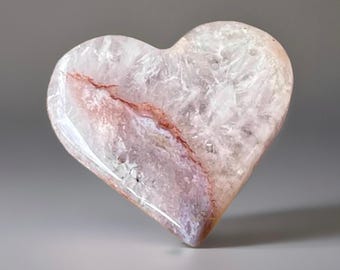 Amethyst with Hematoid Quartz Heart - Root, Sacral, and Solar Plexus Chakra - Natural Crystal No. 40
