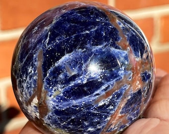 Sodalite Sphere | Sunstone Blue Sodalite | AAA Grade crystal Sphere | Sodalite | Crystal gifts, home decor