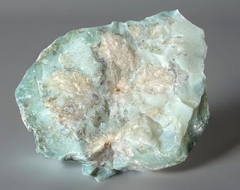 Rare Green Flower Agate Rough with Dendrites • Lapidary Raw Crystal Stone • Natural Unpolished Crystal