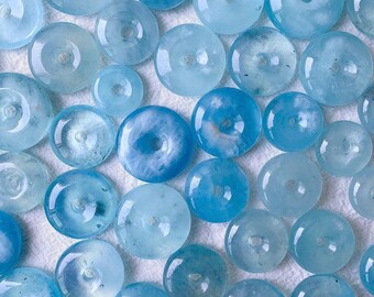 Natural Aquamarine Donut | aquamarine carving | crystal donut carving | Crystal Sphere Stand | Aquamarine Pendants