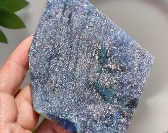 Iolite Slab with Hematite and Confetti Flash #33