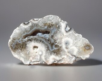 Argentina agate Slab | Rare Coral Agate Polished Slice