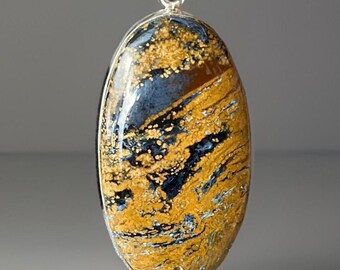 Pietersite Large Oval Pendant : 925 Sterling Silver