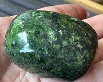 Green Diopside Freeform, Natural Polished Collectors Display Mineral Specimen (72)