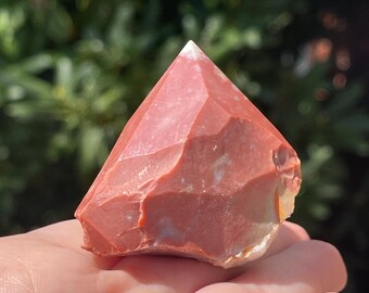 Mookaite Top Polish Point, Red Natural Mookaite Rough & Polished Crystal
