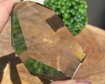 Smoky Quartz Faceted Free Form with Amazing Clarity, AAA Grade Crystal gifts