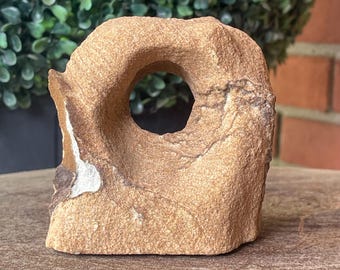 Arizona Sandstone Freeform, Natural Stone Sculpture 3.5 inches, Crystals for Gifting Collecting & Decorating