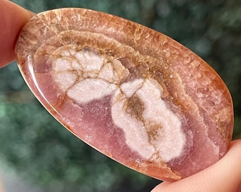 Jelly Rhodochrosite Eye High Quality Stone, Pink Gel Rhodochrosite Crystal (489)