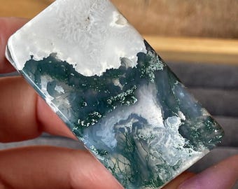 Moss agate Crystal Brick (43)