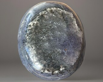 Iolite Palm Stone with Hematite Inclusions — Polished Natural Cordierite (414)