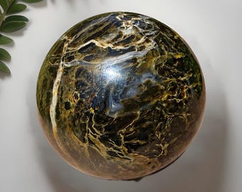 Pietersite Large Sphere, Root Third Eye Chakra, HQ Crystals A Must-Have Collectible Gifts, #16