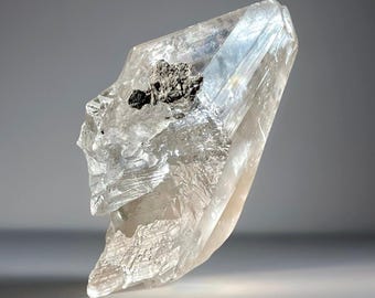 Naica Selenite Crystal – Clear Lustrous Specimen from Naica Mine, Chihuahua, Mexico (Collector Grade, Natural Mineral Display)