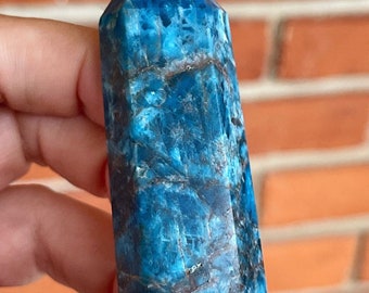 Blue Apatite Tower | Manifestation Stone | Apatite point | Crystal Tower | Crystal Gifts | Home Decor | Crystals