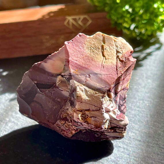 Spider Vein Colorful Mookaite Jasper Rough Stones | Purple Yellow