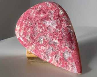 Thulite Flat Back Small Palm - Cabochon Gemstone