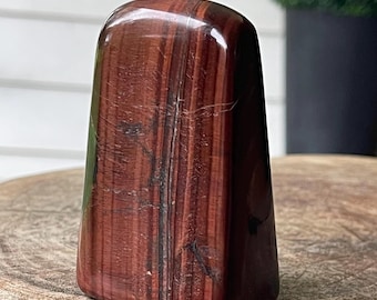 Red Tiger Eye Freeform with Beautiful Chatoyancy, High Quality Unique Crystal Gift