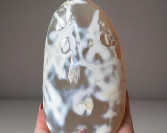 Orca Agate Statement XXL Freeform Crystal over 3 pounds • One Of a Kind Agate