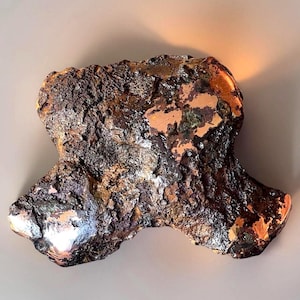 Keweenaw Upper Peninsula glacial float copper specimen - Michigan Native Copper- Copper Nugget US Mineral - 2.42 pounds