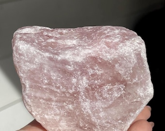Rose Quartz XLarge Specimen, Premium Pink Quartz Rough Crystal from Madagascar, Natural Unpolished Rock (435)