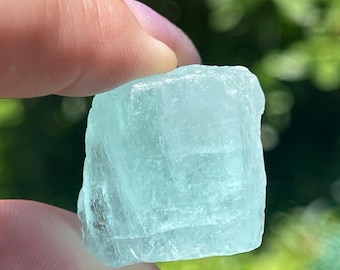Aquamarine Gemmy Rough, Untreated Blue Natural aquamarine raw, Aquamarine Lapidary Crystal